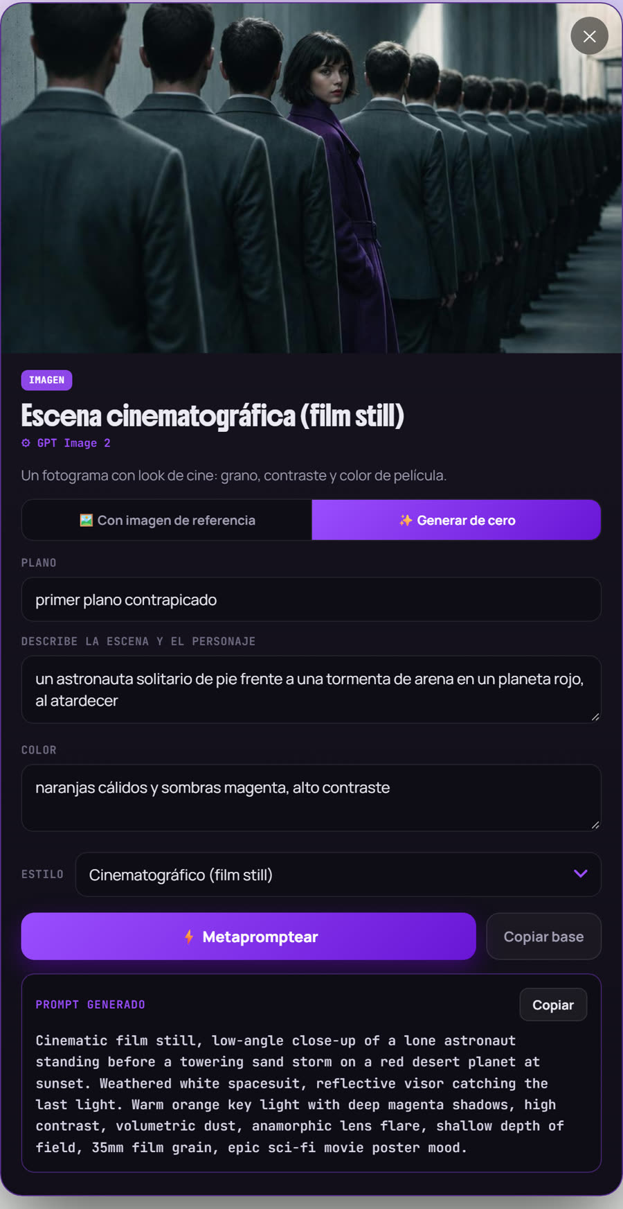 El Metaprompteador en acción